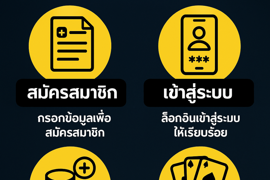 วิธีการสมัครสมาชิกและเริ่มต้นเล่นที่ 123plus