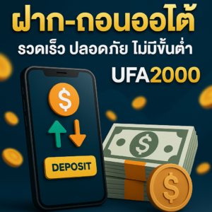 ฝาก-ถอนออโต้กับ UFA2000 รวดเร็ว ปลอดภัย ไม่มีขั้นต่ำ