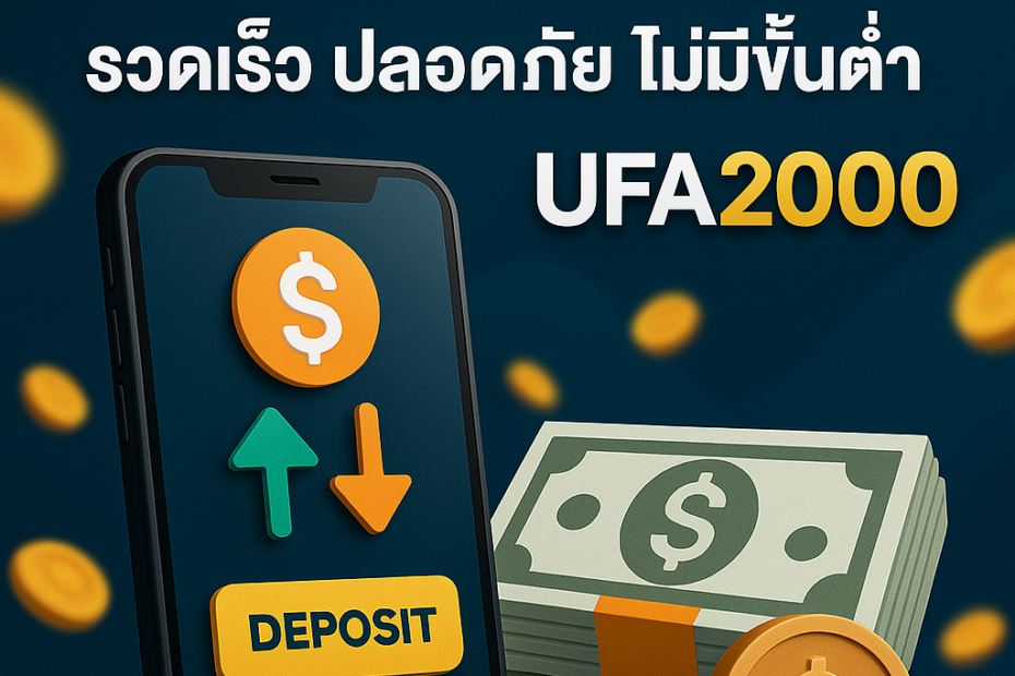 ฝาก-ถอนออโต้กับ UFA2000 รวดเร็ว ปลอดภัย ไม่มีขั้นต่ำ