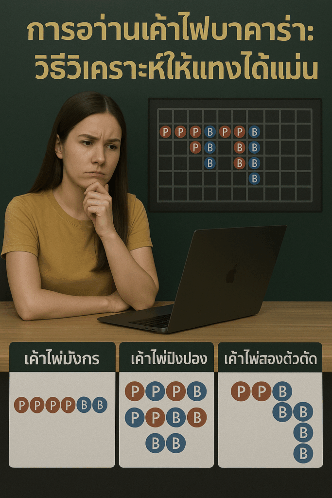 การอ่านเค้าไพ่บาคาร่า: วิธีวิเคราะห์ให้แทงได้แม่น