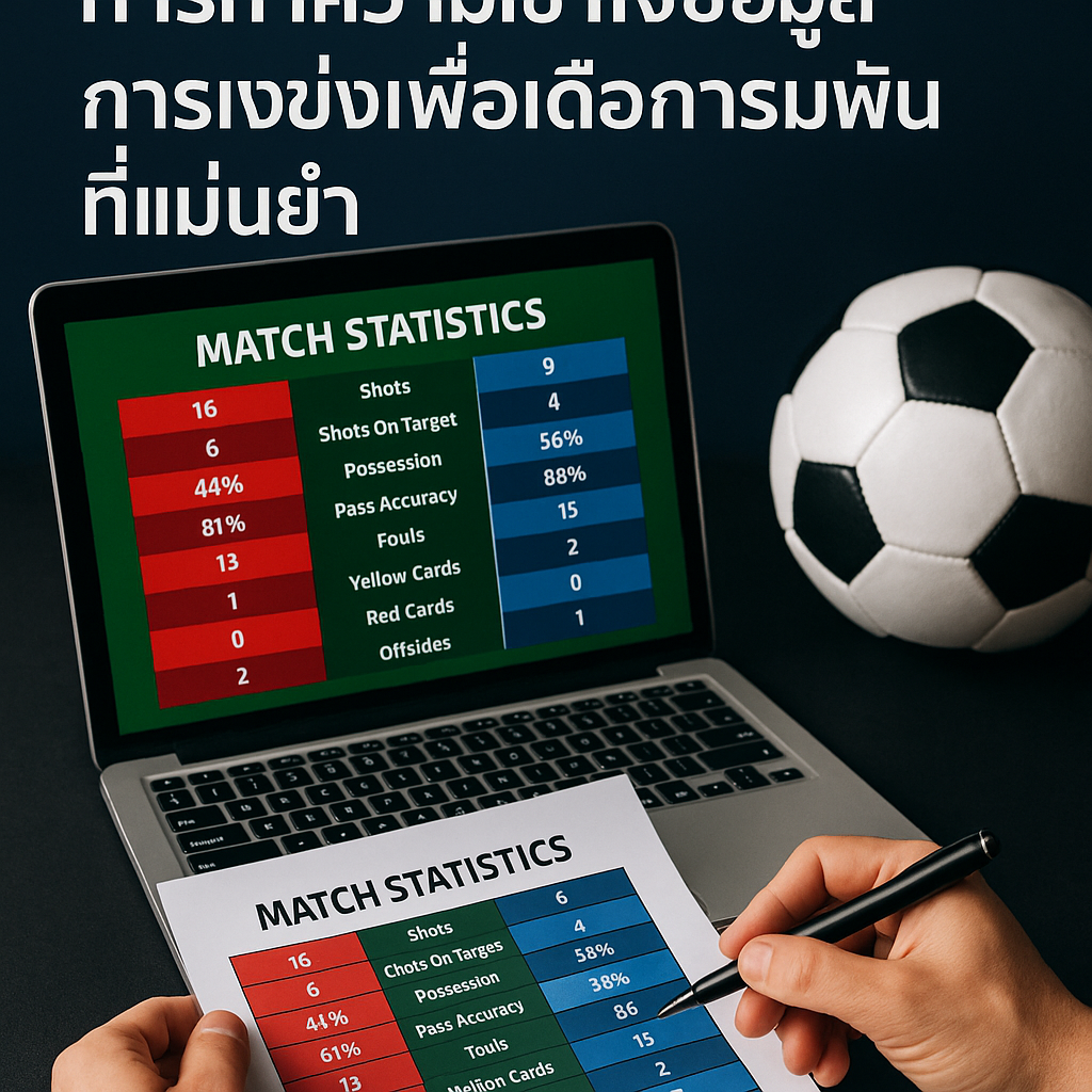การใช้สถิติเพื่อการแทงบอลออนไลน์: การทำความเข้าใจข้อมูลการแข่งขันเพื่อการเดิมพันที่แม่นยำ