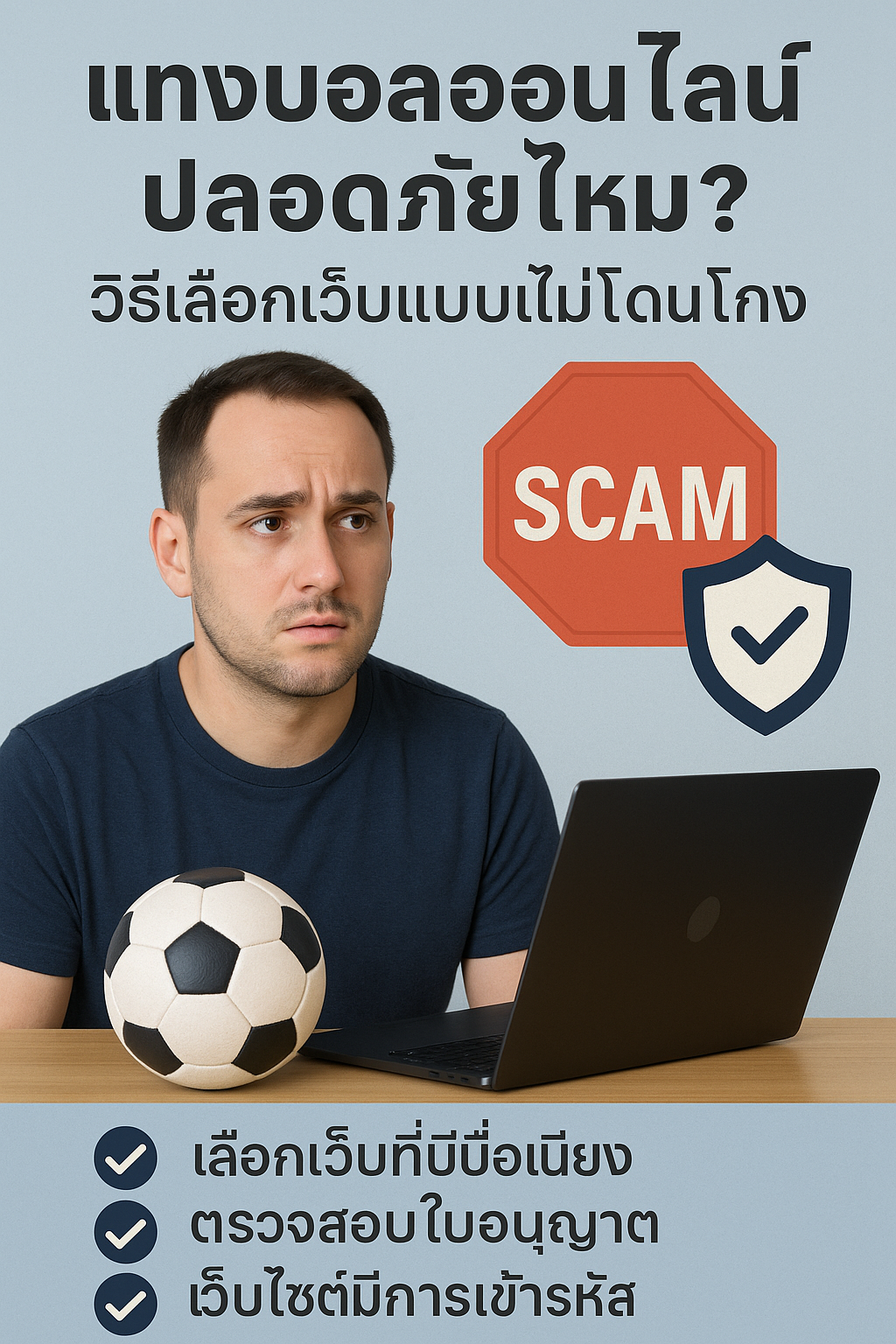 แทงบอลออนไลน์ปลอดภัยไหม? วิธีเลือกเว็บแบบไม่โดนโกง